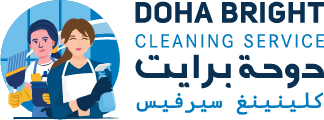 doha bright cleaning service logo