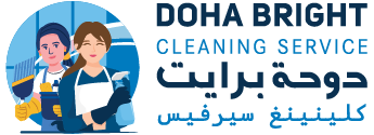doha bright cleaning service logo